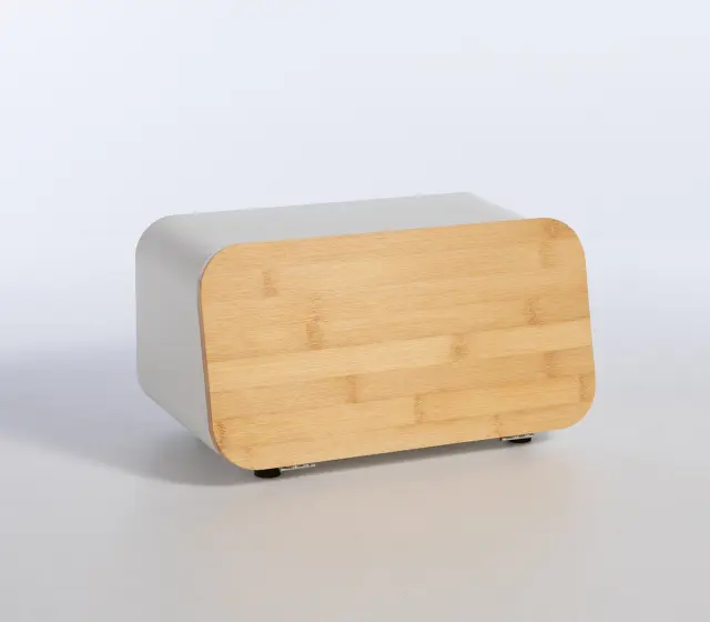 Nef-Nef Homeware Ψωμιέρα Μεταλλική 34,5x19x17 White