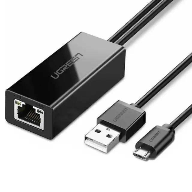 Ugreen Ethernet Adapter for TV Stick Black (30985)