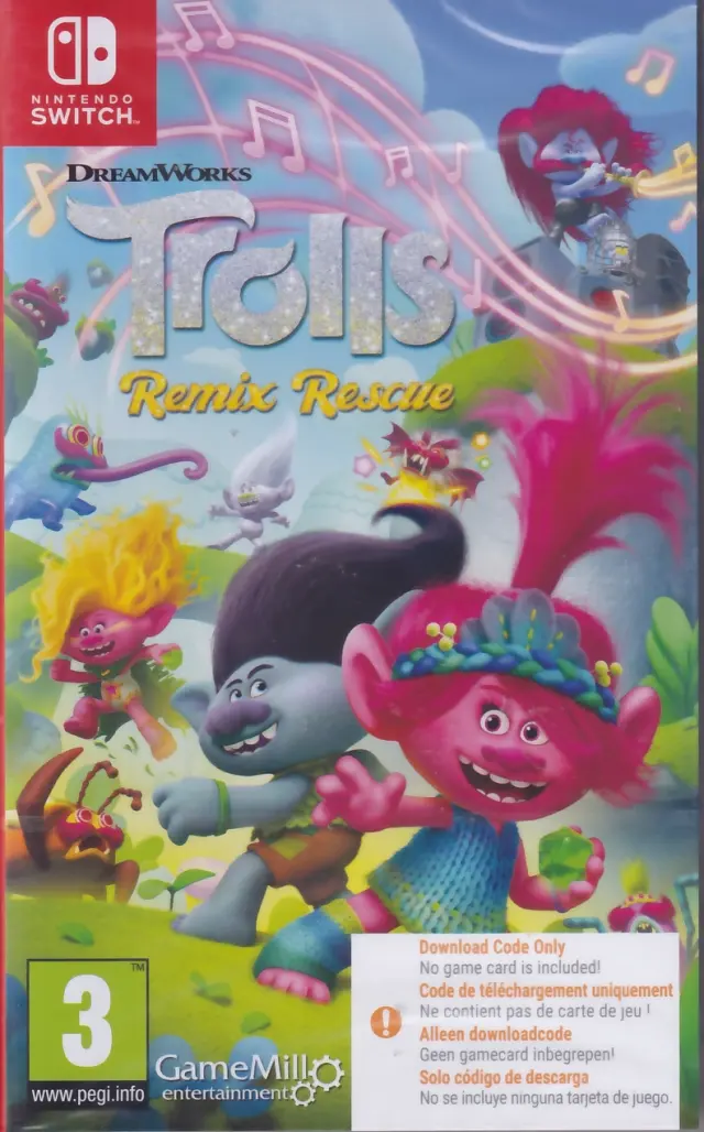 DreamWorks Trolls Remix Rescue (Code in Box) - Nintendo Switch