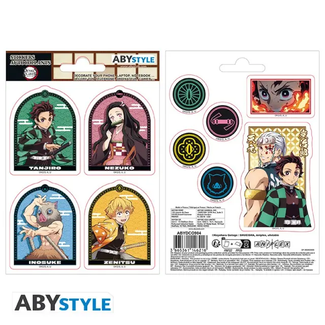 Αυτοκόλλητα DEMON SLAYER - Stickers -16x11cm/2 sheets - Entertainment district (ABYDCO904)