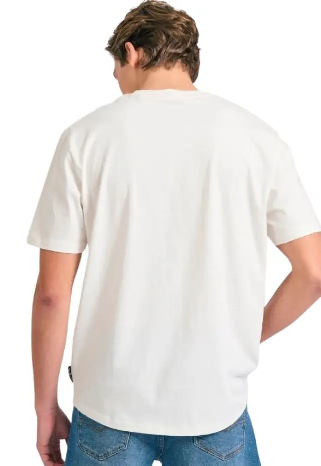 Funky Buddha ανδρικό t-shirt με graphic τύπωμα FBM011-049-04-2 - 3XL 2