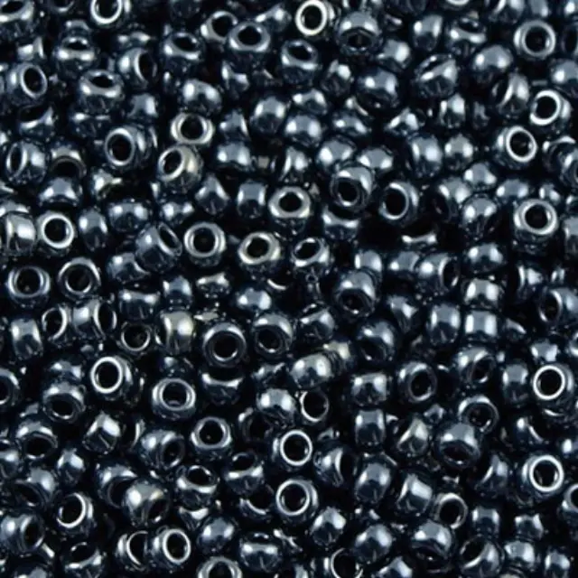 Χάντρα Miyuki Round Rocailles 8/0 - 451 - Metallic Gunmetal ~25gr