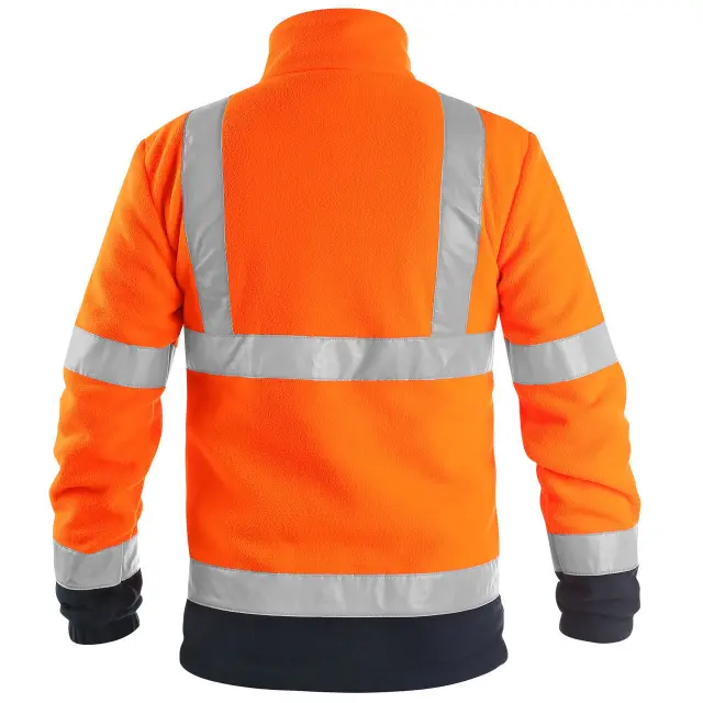 Ζακέτα Εργασίας fleece high vis CXS Preston orange-blue - 2XL 2