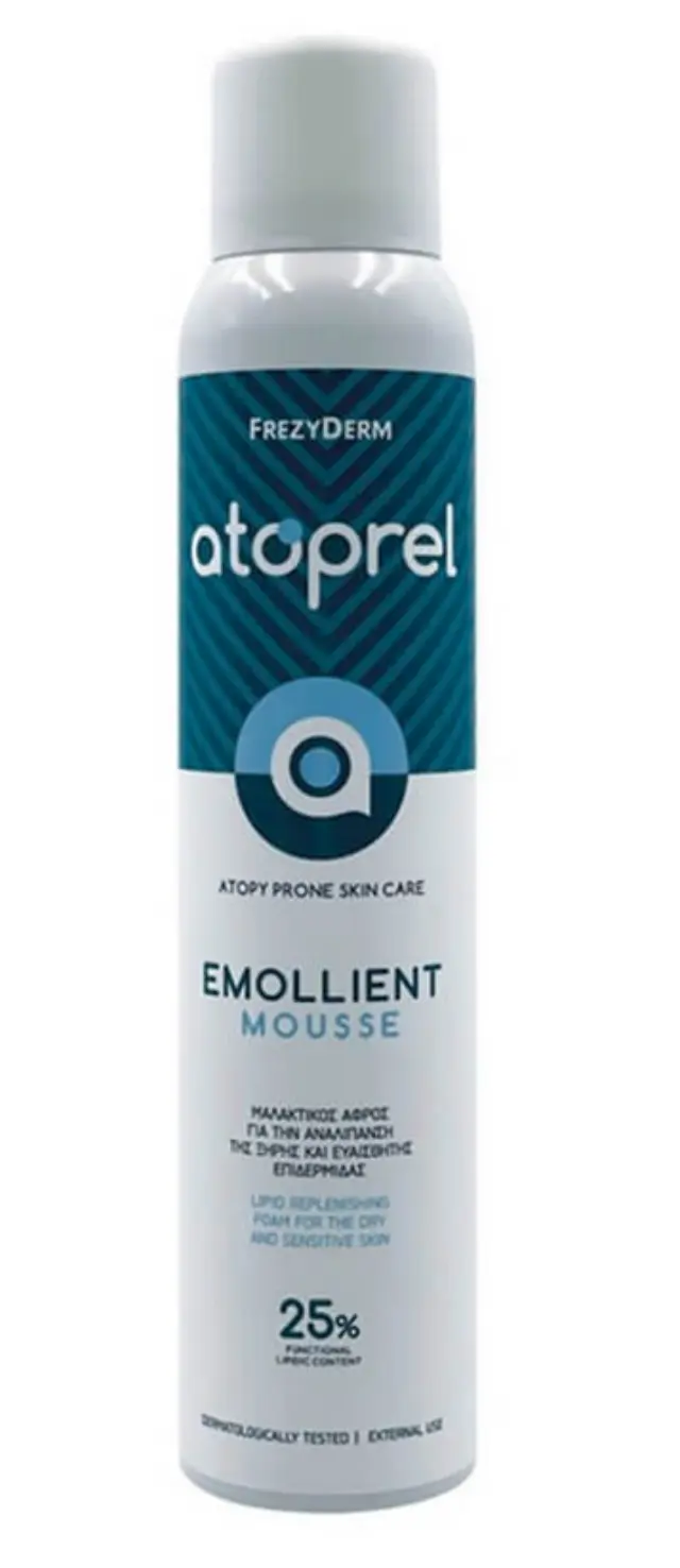 FREZYDERM ATOPREL EMOLLIENT MOUSSE Μαλακτικός Αφρός για Έκζεμα και Ατοπική Δερματίτιδα 200ml 2
