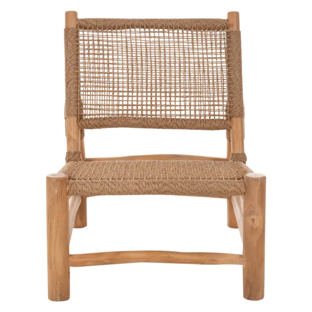 ΚΑΡΕΚΛΑ FB95986 ΞΥΛΟ TEAK ΣΕ ΦΥΣΙΚΟ ΚΑΙ ΣΥΝΘΕΤΙΚΟ RATTAN 63x77x77Υεκ. 3