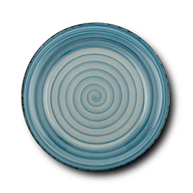 Πιάτο Φρούτου Stoneware "Lines Faded Blue" 19.5cm