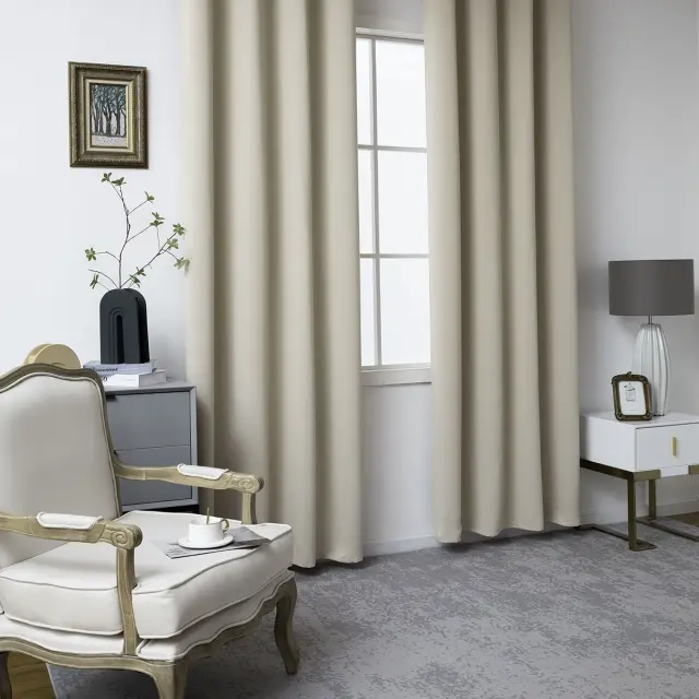 Beauty Home Ύφασμα κουρτίνας Blackout σκίασης Ideal Art 8400 Ύφασμα Φ280 Άμμου 2