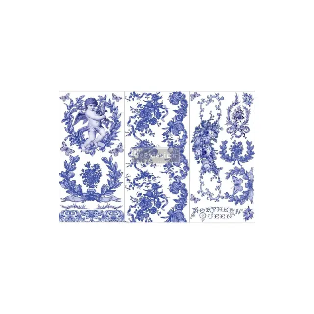 Χαρτί Decor Transfer Prima Re-Design, French Blue, 15.2x30cm