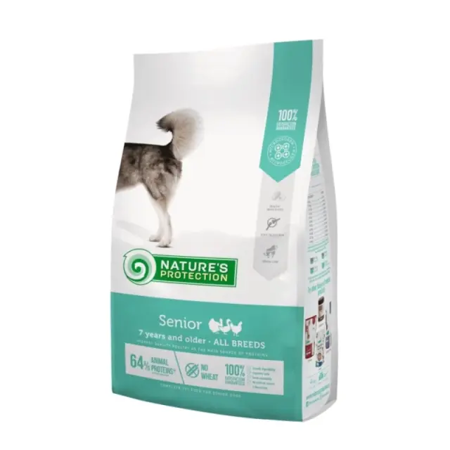 Nature's Protection Senior All Breeds για Ηλικιωμένους Σκύλους με Πουλερικά 12kg