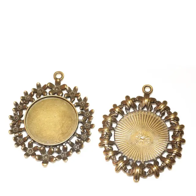 Καστόνι Κρεμαστό 42x52mm - Antique Bronze - 2τεμ
