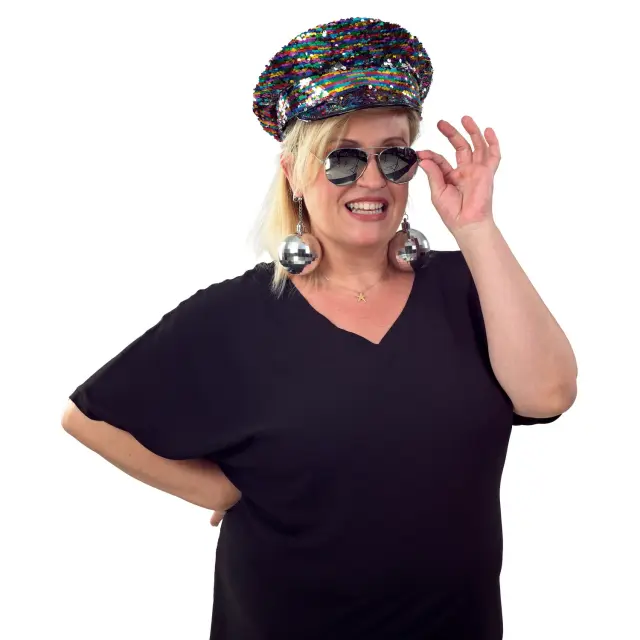 Καπέλο με πούλιες διπλής όψεως / 81048 (Fun Fashion)