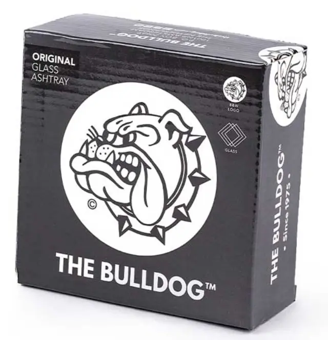 The Bulldog Amsterdam Τασάκι Γυάλινο Μαύρο 10cm 2