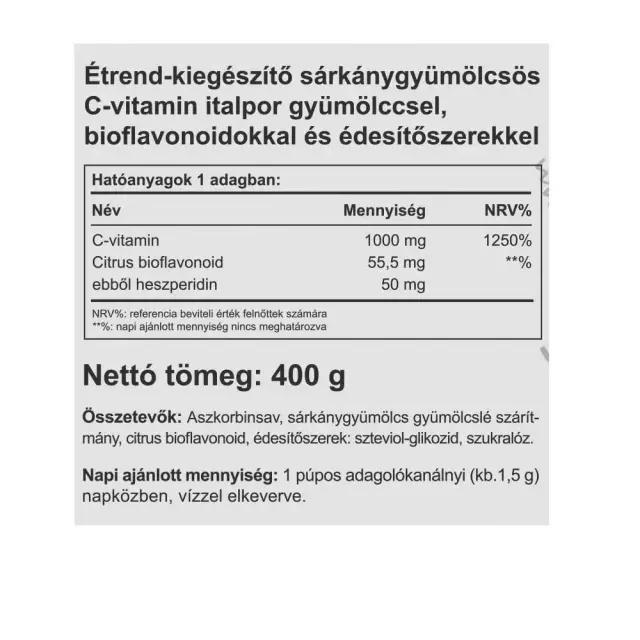Vitaking Instant Supreme Vitamin C Powder Dragon Berry, 400 g 2