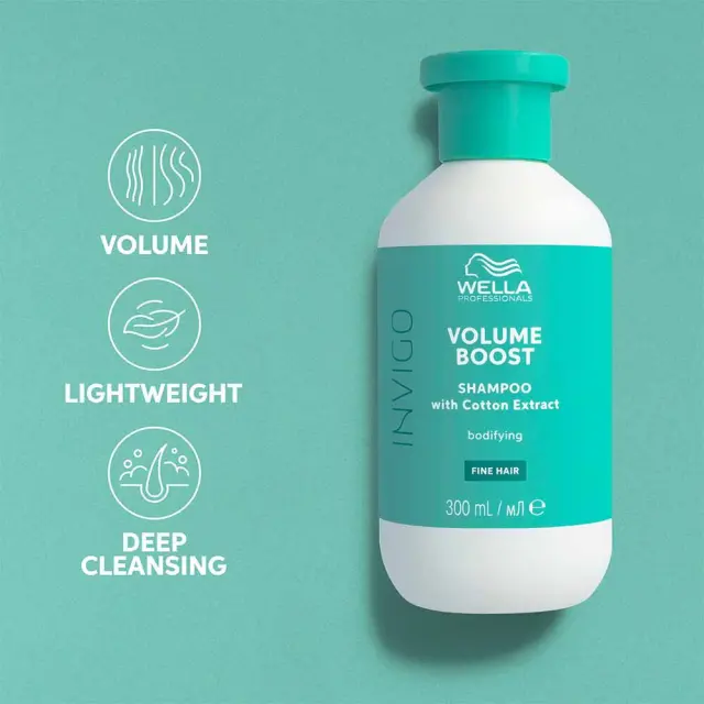 Wella Professionals Invigo Volume Boost Shampoo 300ml 3