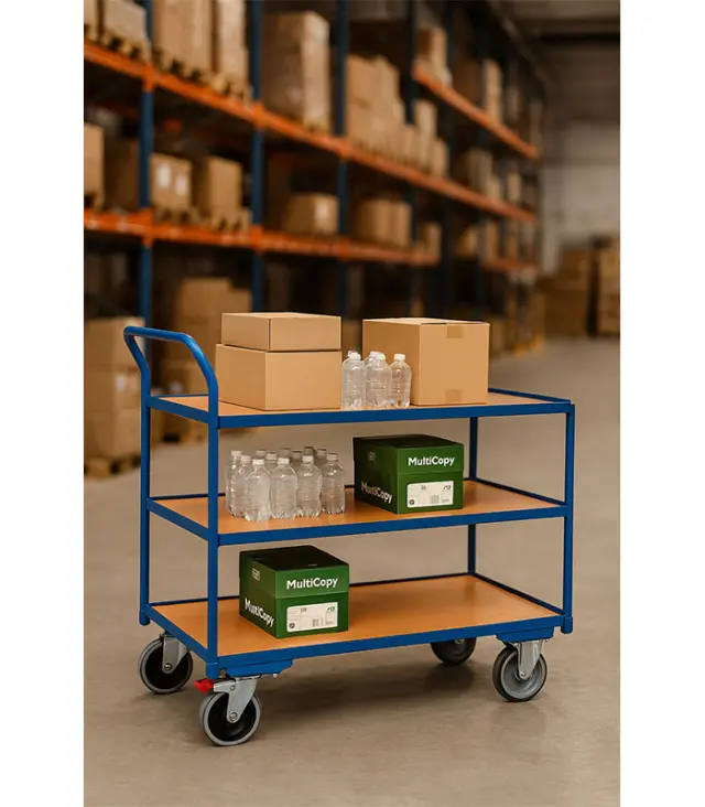 Variofit sw-500.600/AG Τρόλεϊ Μεταφοράς 3 Επιπέδων για Φορτίο Βάρους ως 250kg 3