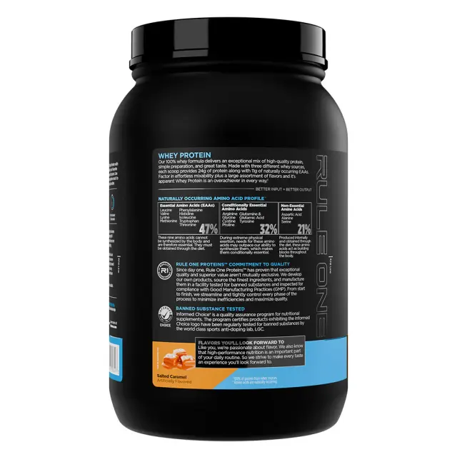 Rule1 Whey Protein Salted Caramel, 2 lbs 3