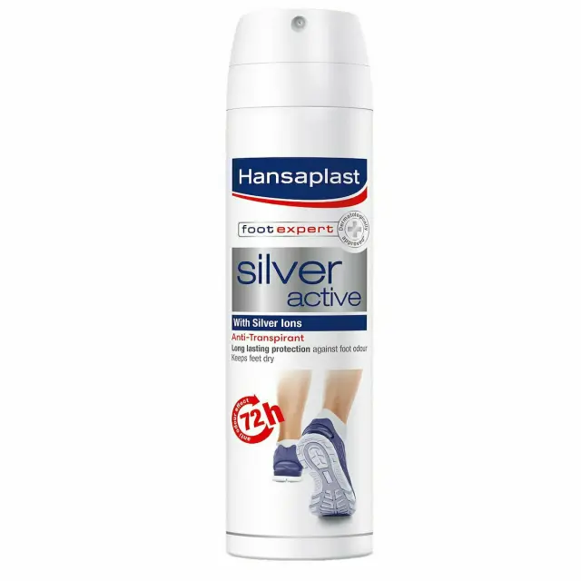 Hansaplast Foot Expert Silver Active Αποσμητικό Ποδιών 72h σε Spray 150ml