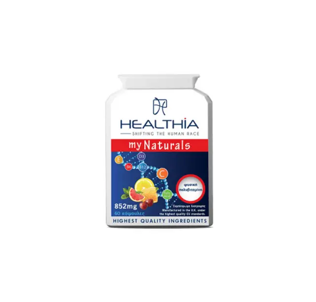 Healthia My Naturals 852mg Φυσική Πολυβιταμίνη, 60caps