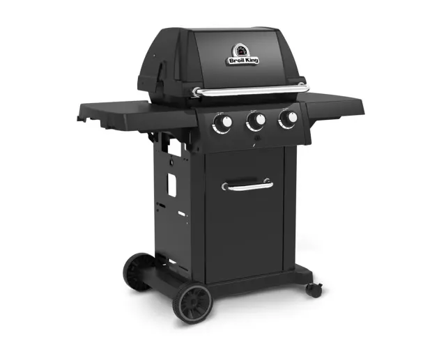 Ψησταριά Υγραερίου Broil King Royal 320 Shadow με μαντεμένια σχάρα, θερμόμετρο, ισχύ 8.8kW και διαστάσεις 127x57x150cm8242-53SDW