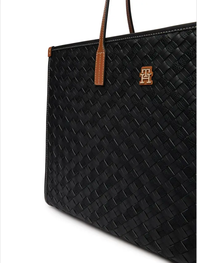 Γυναικεία Τσάντα Ώμου Tommy Hilfiger AW0AW18394-0GJ Μαύρη Μαύρο - One Size 3
