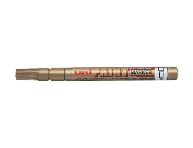 Μαρκαδόρος Σχεδίου Uni Paint Marker PX-21 Fine με πάχος μύτης 0.8-1.2mm - ΧρυσόPX-21-XPYΣO