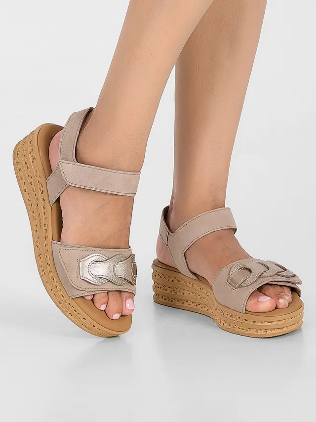 Gabor Πέδιλα Γυναικείο δέρμα Nubuck Μπεζ GAB/44553 12-PUDER 2