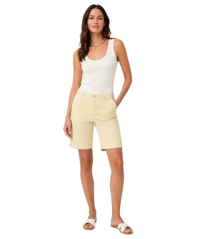 North Sails - Γυναικεία Βερμούδα High-waisted chino 074792-000-0119 Μπεζ 3