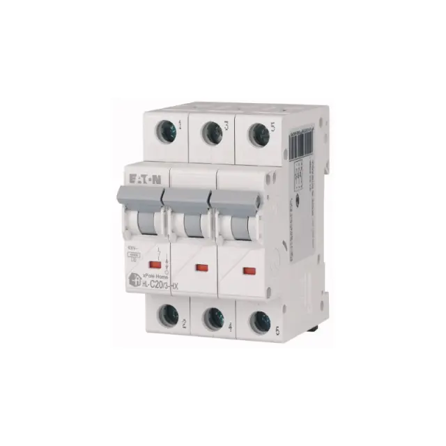 Miniature circuit breaker (MCB), 20 A, 3p, characteristic: C