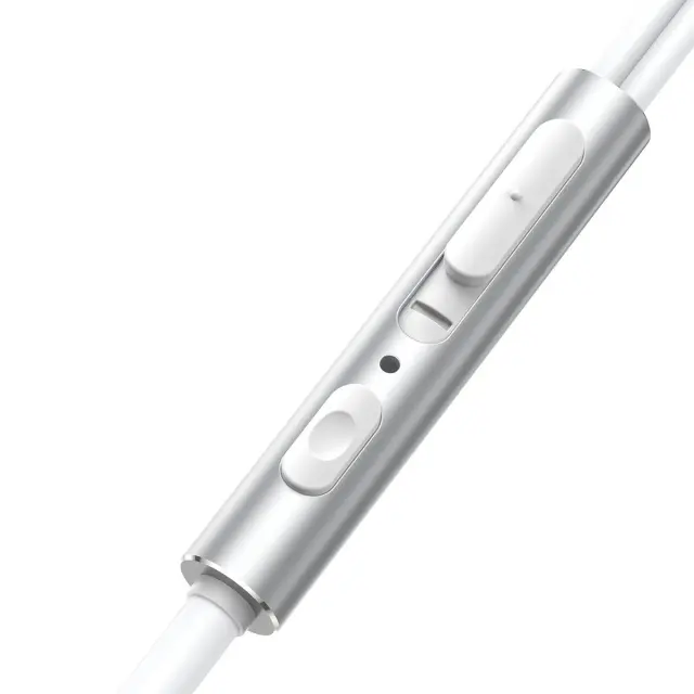 Joyroom JR-EW06 Wired Earphones Ακουστικά 3.5mm Mini Jack με Μικρόφωνο - Silver / White 2