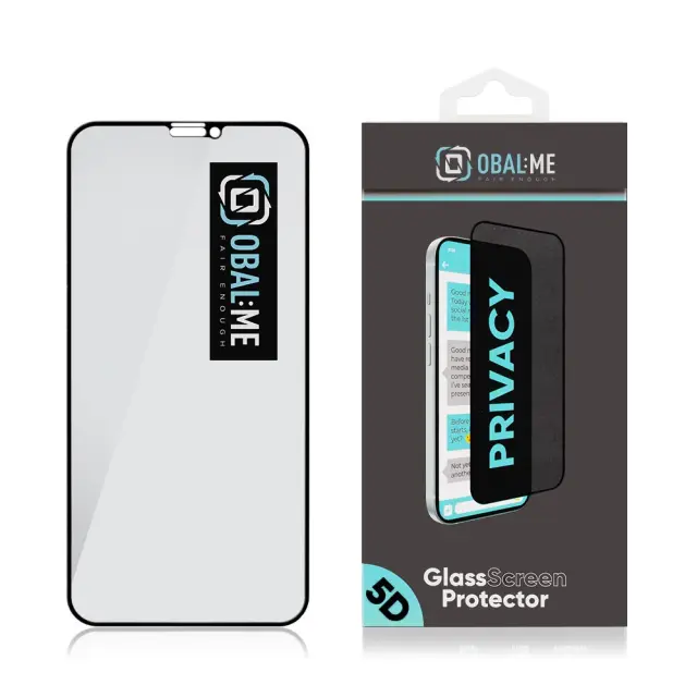 OBAL:ME Privacy 5D Glass Screen Protector for Apple iPhone 11 Pro/XS/X Black 3