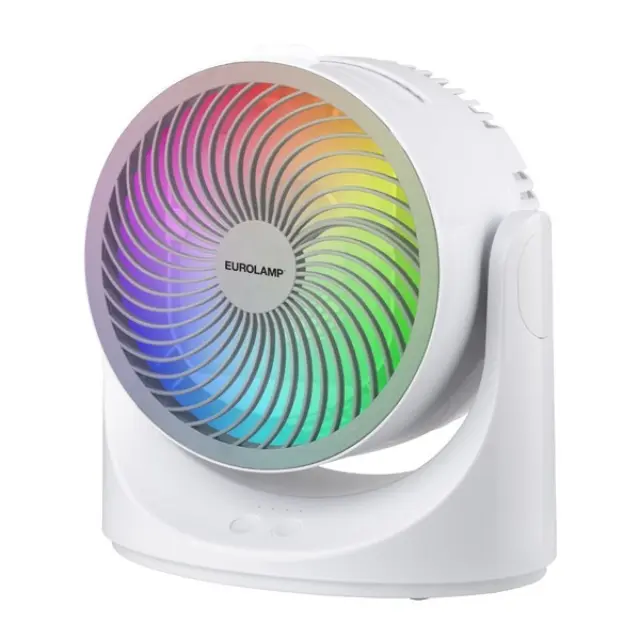 ΕΠΙΤΡΑΠΕΖΙΟ AIR COOLER Φ18.5 10W ΜΕ USB ΚΑΙ RGB ΦΩΣ Άσπρο