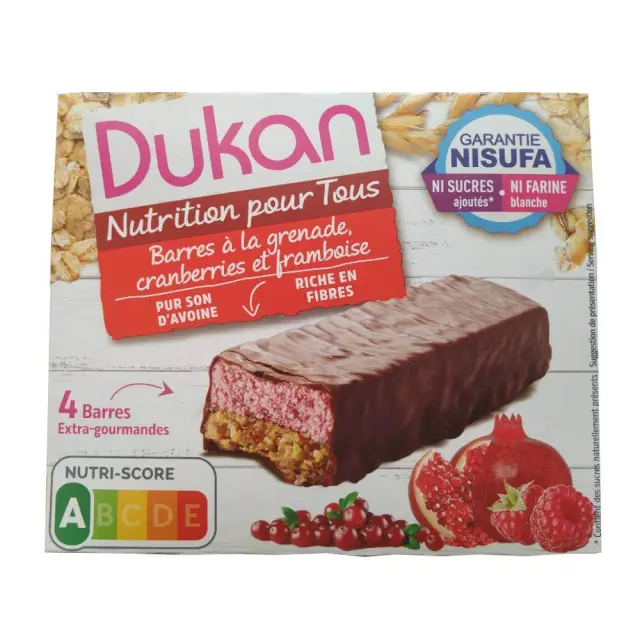 Dukan Γκοφρέτα Βρώμης με Σοκολάτα και Μούρα, Συσκευασία των 4 Τεμαχίων, 120γρ