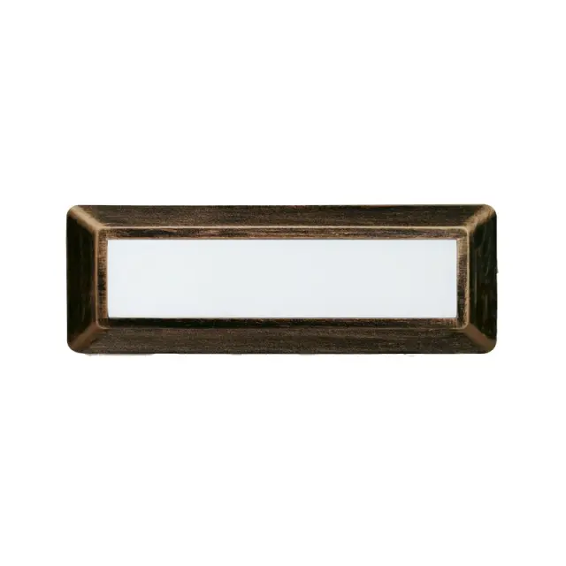 LED WALL RECTANGLE LUMINAIRE RUST 230V AC IP65 4W 3000K 290LM RA80 / SLIM31NR