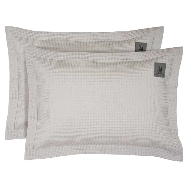 Ζεύγος Μαξιλαροθήκες 50x70+5 Greenwich Polo Club Essential 3977 Light Grey 100% Microsatin