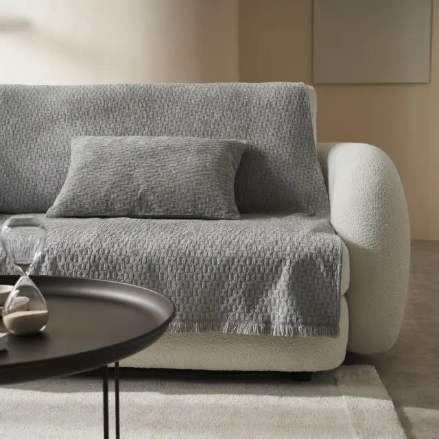 Ριχτάρι Τριθέσιου 180x300cm GOFIS HOME Silver Grey 184/15 (20-07-184-3/15)