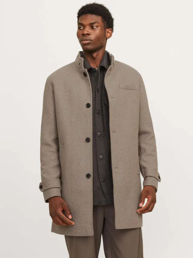 JJEMELTON WOOL BLEND COAT SN Greige 3