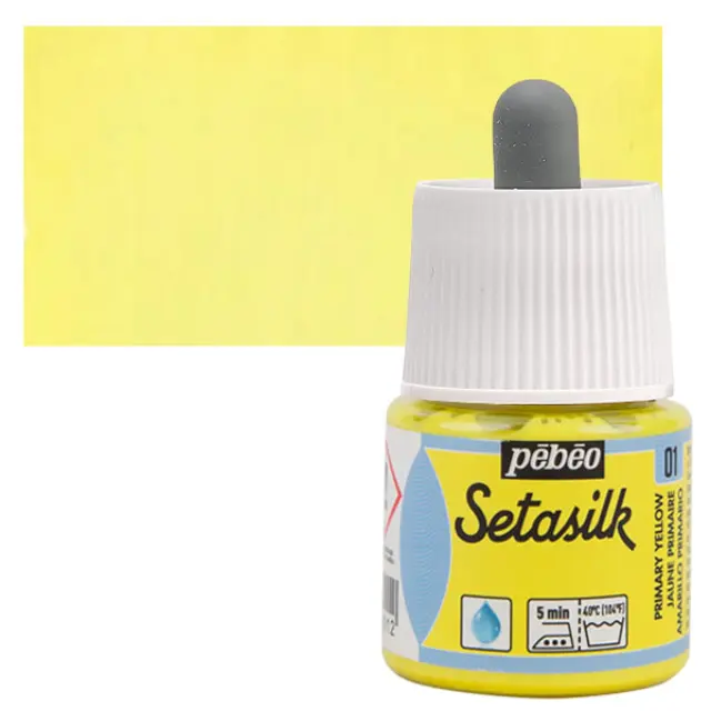 Pebeo Χρώμα Μεταξιού Setasilk - 01 Primary Yellow - 45ml