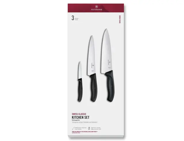Σετ Μαχαίρια Victorinox Swiss Classic - Black - 3 τεμάχια - Σε συσκευασία δώρου6.7133.3G 2