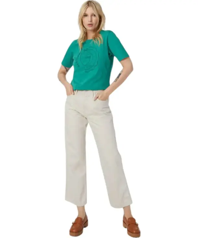 Tommy Hilfiger - Γυναικείο Jean Th Betsy Mid Rised Loose Fit DW0DW13089-ACE Μπεζ 2