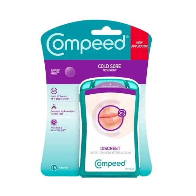 Compeed Cold Sore Αόρατα Επιθέματα για τον Επιχείλιο Έρπητα 15Τεμ.