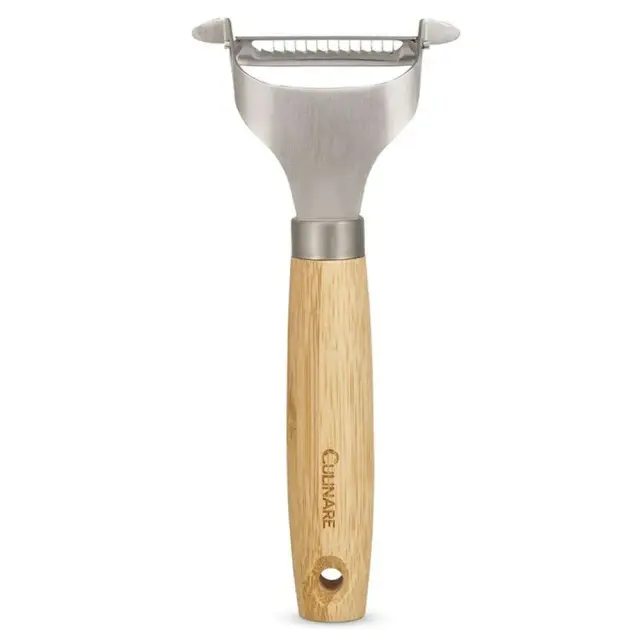 Culinare Naturals Αποφλοιωτής Zulienne Naturals 17,5cm Silver-Natural