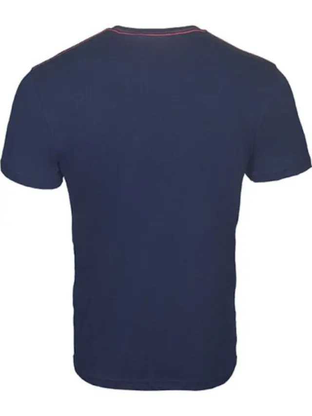 LONSDALE LOGO TWO TONE ΑΝΔΡΙΚΗ ΜΠΛΟΥΖΑ BLUE 3