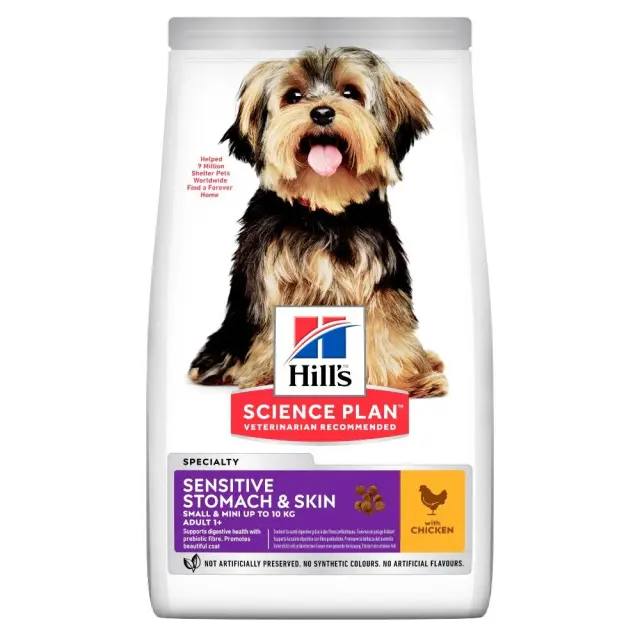 Hill s Science Plan Adult Sensitive Small & Mini Ξηρά Τροφή Σκύλου Κοτόπουλο 1.5kg