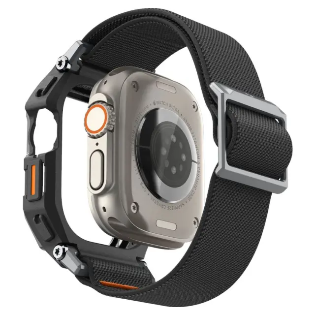 SPIGEN LITE FIT PRO & TEMPERED GLASS APPLE WATCH ULTRA 1 / 2 / 3 (49 MM) MATTE BLACK 3