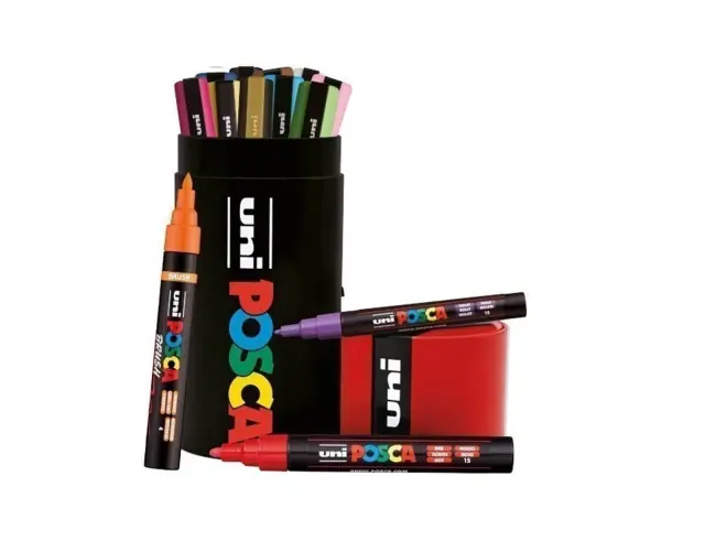 Μαρκαδόροι Σχεδίου Uni Posca PC Metal Tube 01R - 13 τεμάχιαPC METAL TUBE FULL SET - 01R
