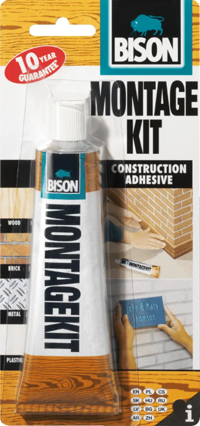Bison Montagekit® Super Strength Υγρό Κόλλας Μετάλλων Υψηλής Θερμοκρασίας Μπεζ 125gr 1006213