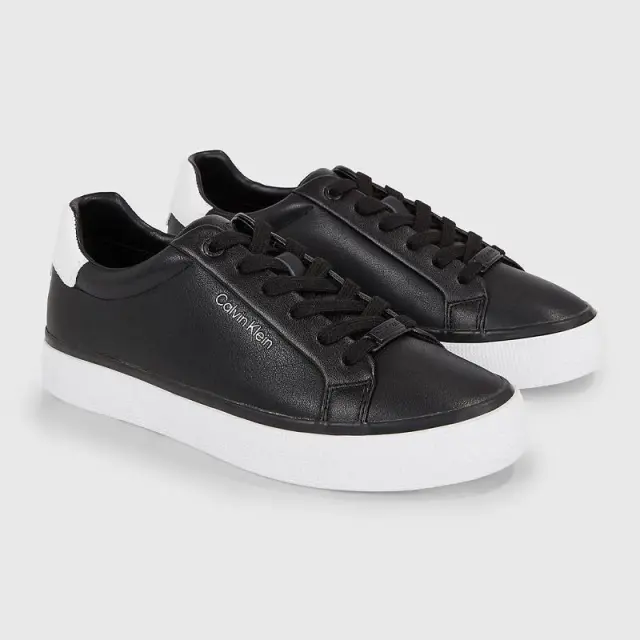 Calvin Klein - Γυναικεία Sneakers Vulc Lace Up - Diamond Foxing HW0HW01865-0GQ Μαύρο - 40 3