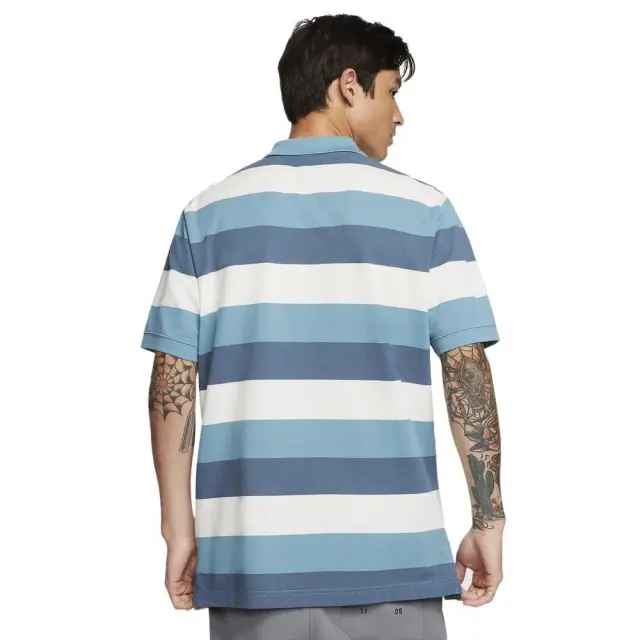 Nike Polo Matchup Stripe T-Shirt (CJ4465-424) - Σιέλ - S 2