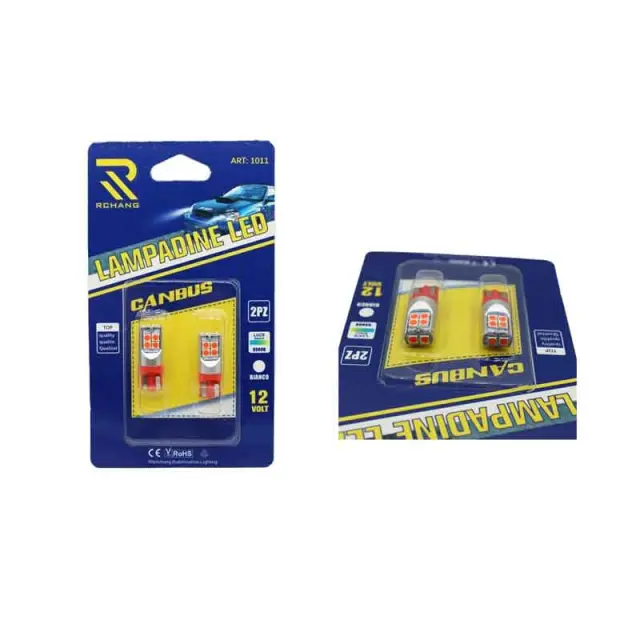 Rchang LED Φώτα αυτοκινήτου Canbus T10-10SMD-3030 6500K Μπλε 12V - LED lamp Z696132