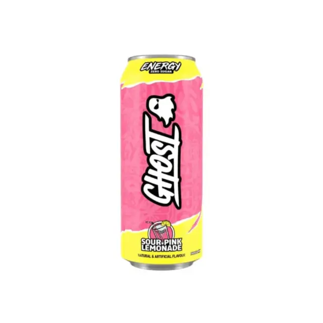 Ghost Sour Pink Lemonade Zero Sugar Energy Drink ΧΓ 500ml
